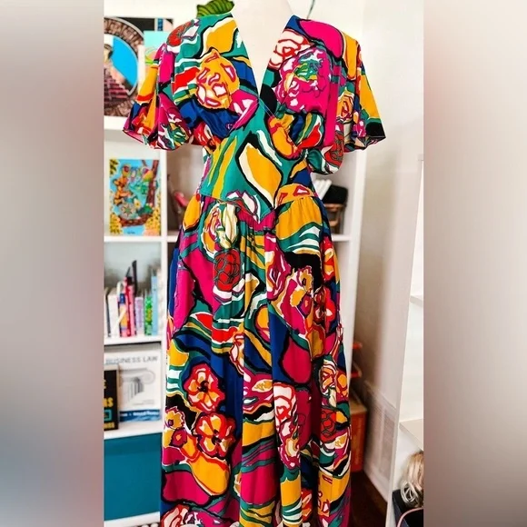 RARE Floral Vintage Dress - Pierre Cardin - Picture 1 of 9